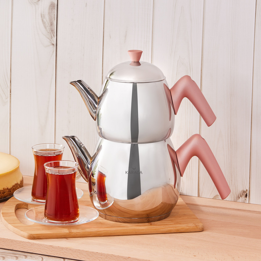 Adelya Mini Boy Siyah Çaydanlık Takımı